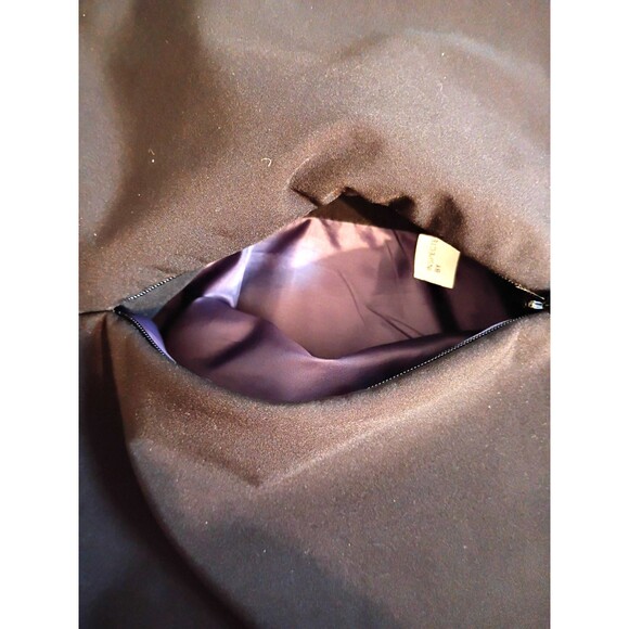 Black Car Coat Mid Length Size L Zip Snap Stand Up Mandarin Collar Lined Pockets - Picture 6 of 16